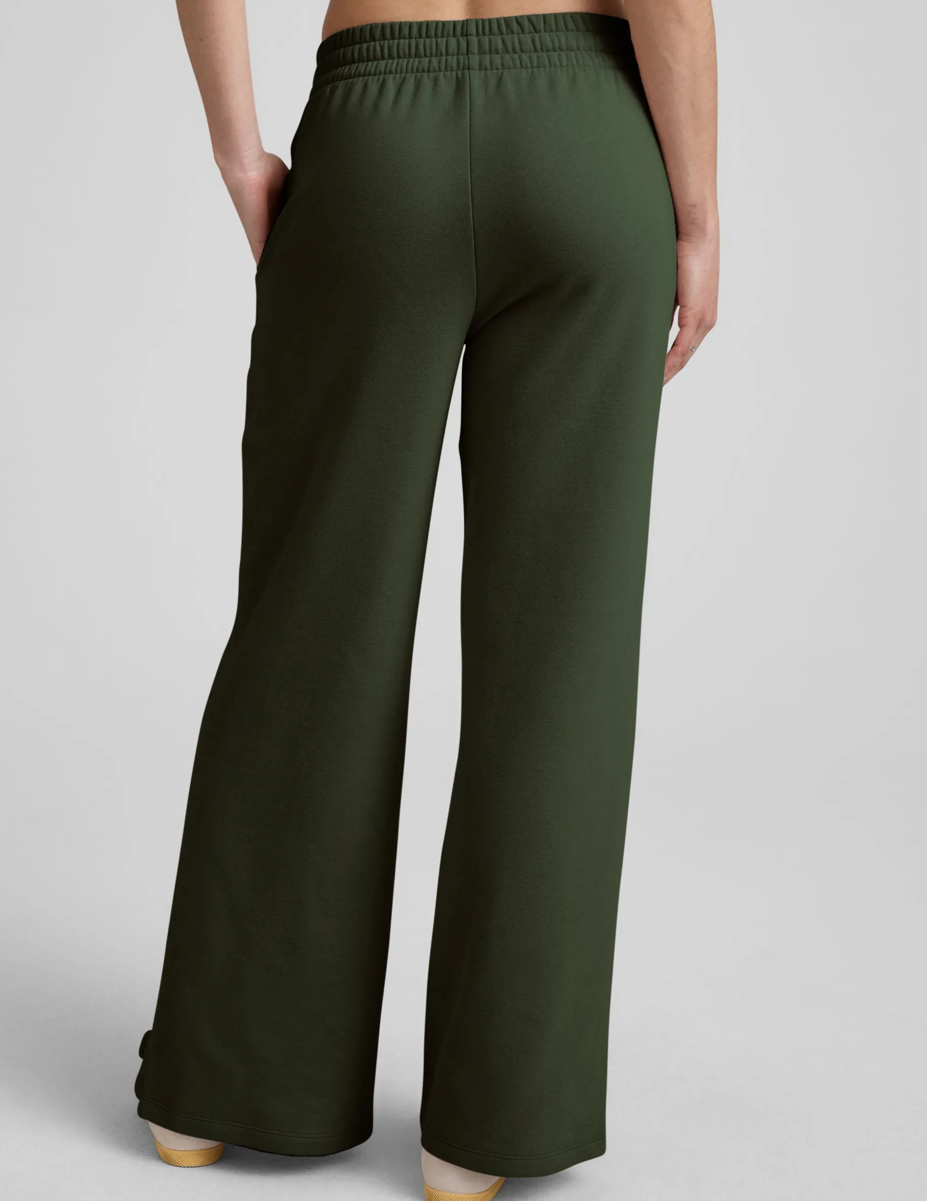LuxeFleece Side Slit Wide Leg Pant