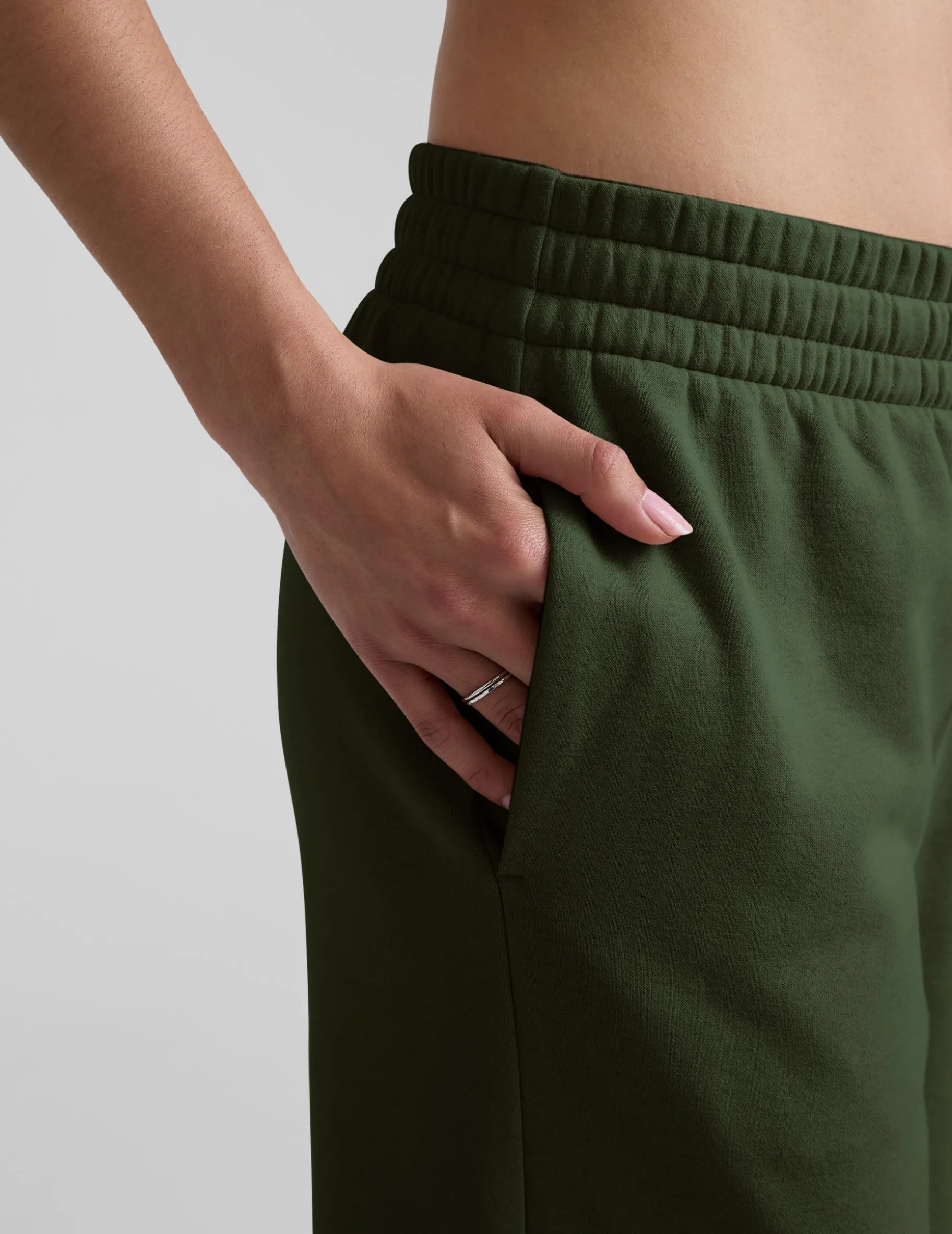 LuxeFleece Side Slit Wide Leg Pant