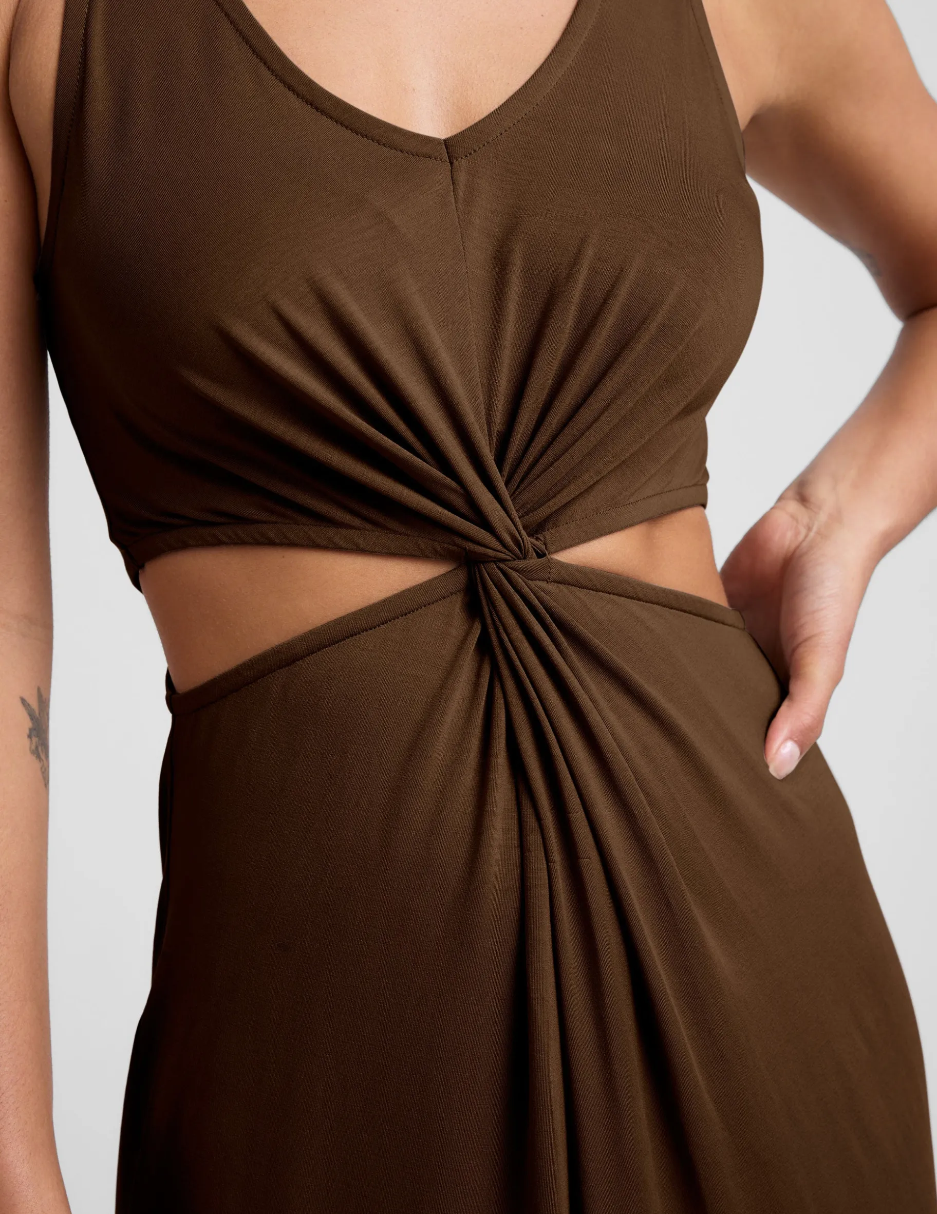 Maxi Around The World Front Twist Dress