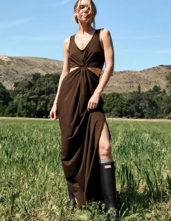 Maxi Around The World Front Twist Dress