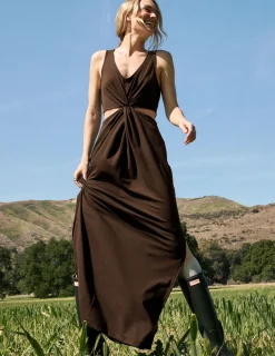 Maxi Around The World Front Twist Dress