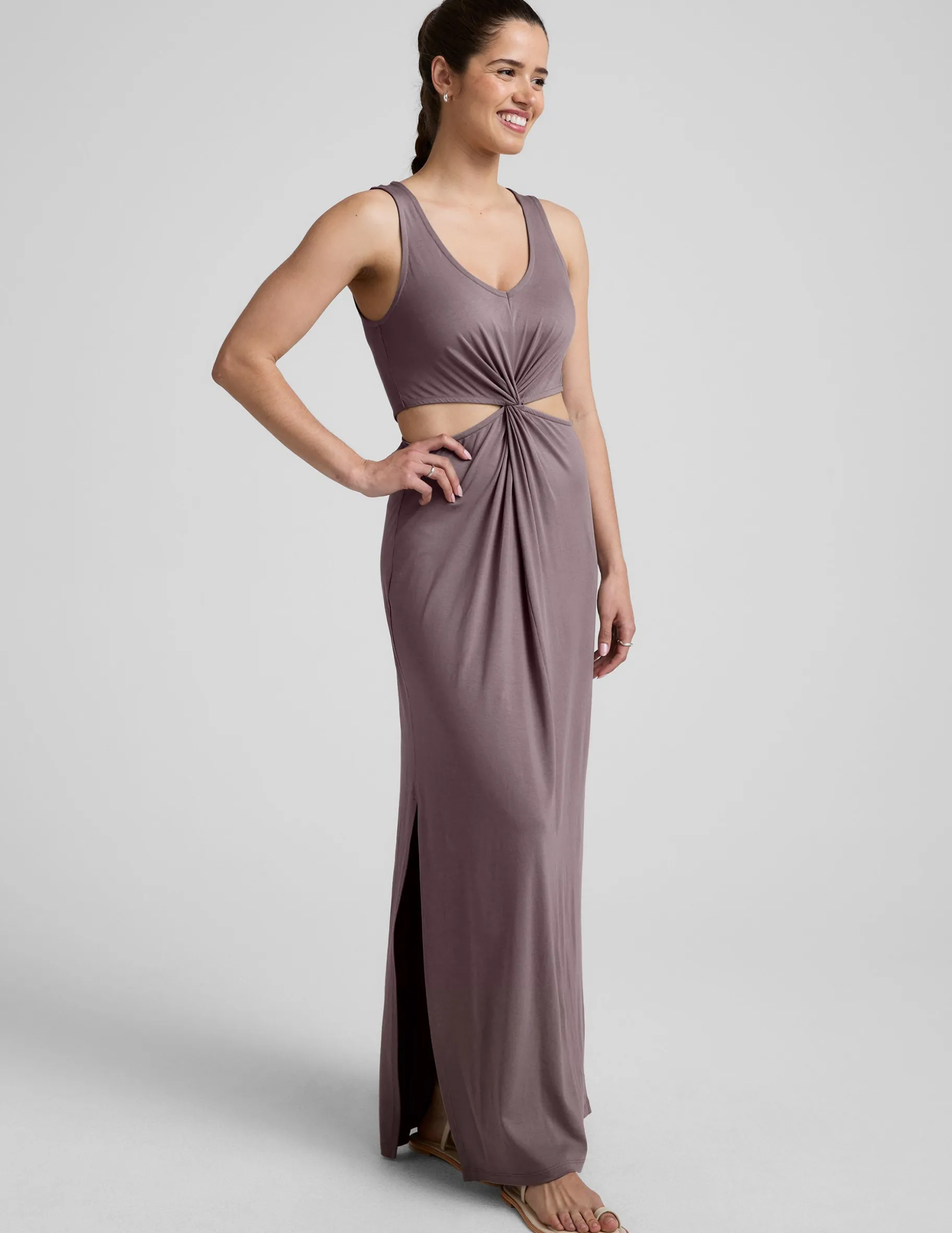 Maxi Around The World Front Twist Dress