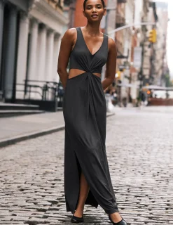 Maxi Around The World Front Twist Dress