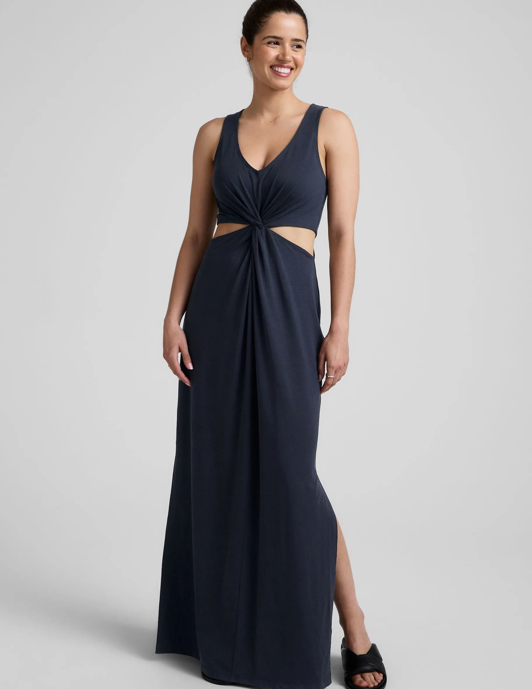 Maxi Around The World Front Twist Dress