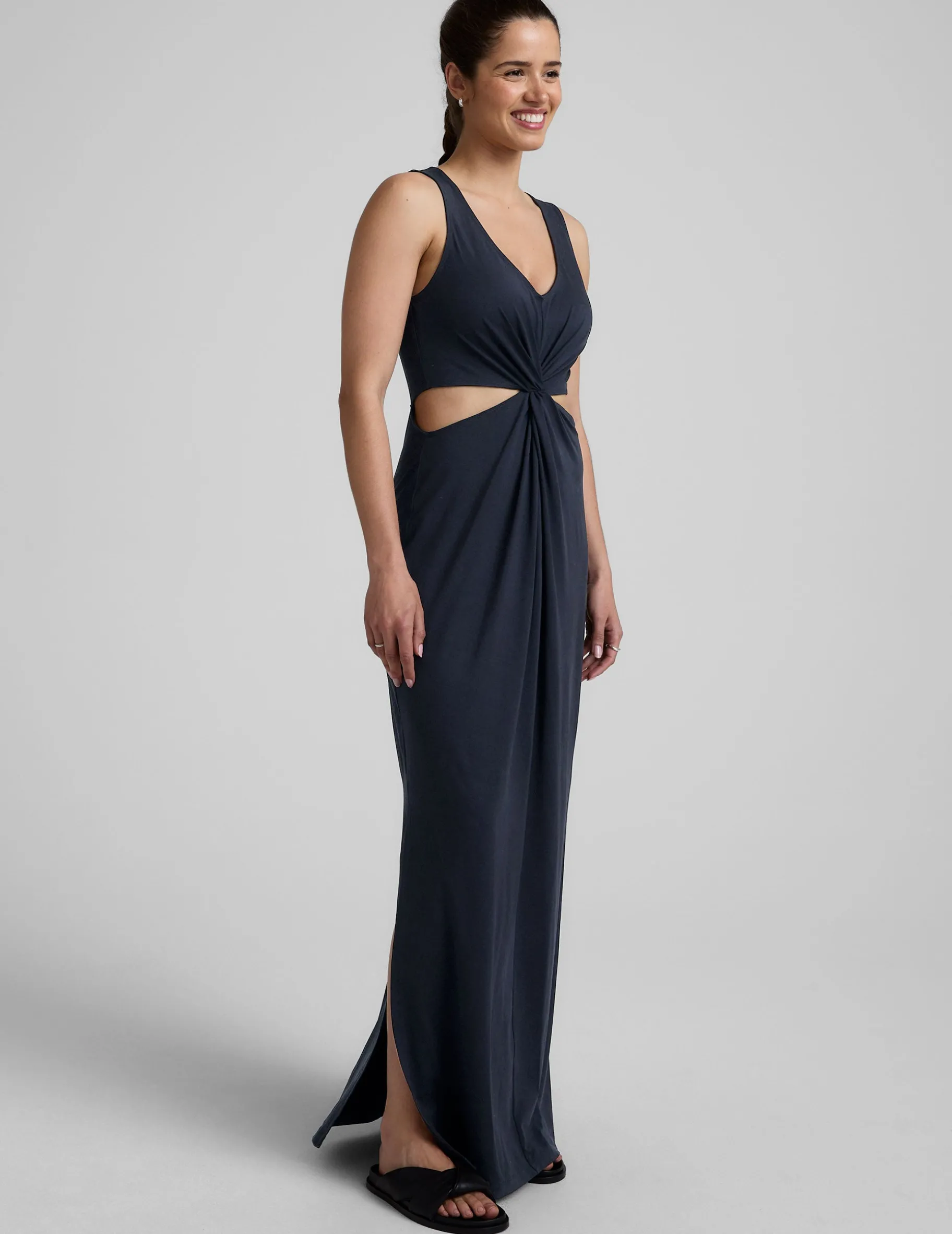 Maxi Around The World Front Twist Dress