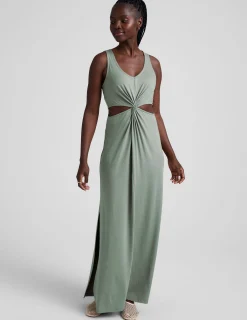 Maxi Around The World Front Twist Dress