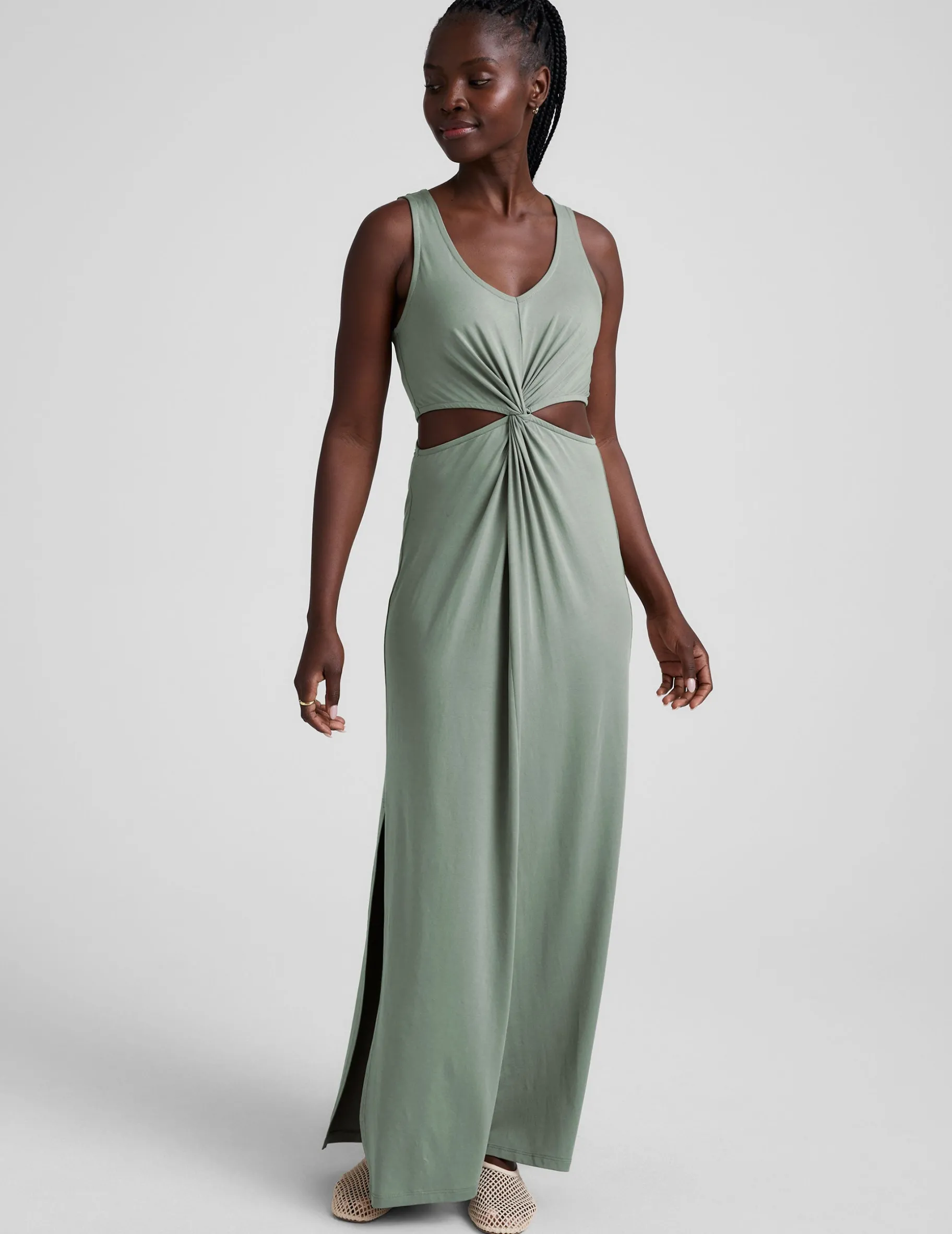Maxi Around The World Front Twist Dress