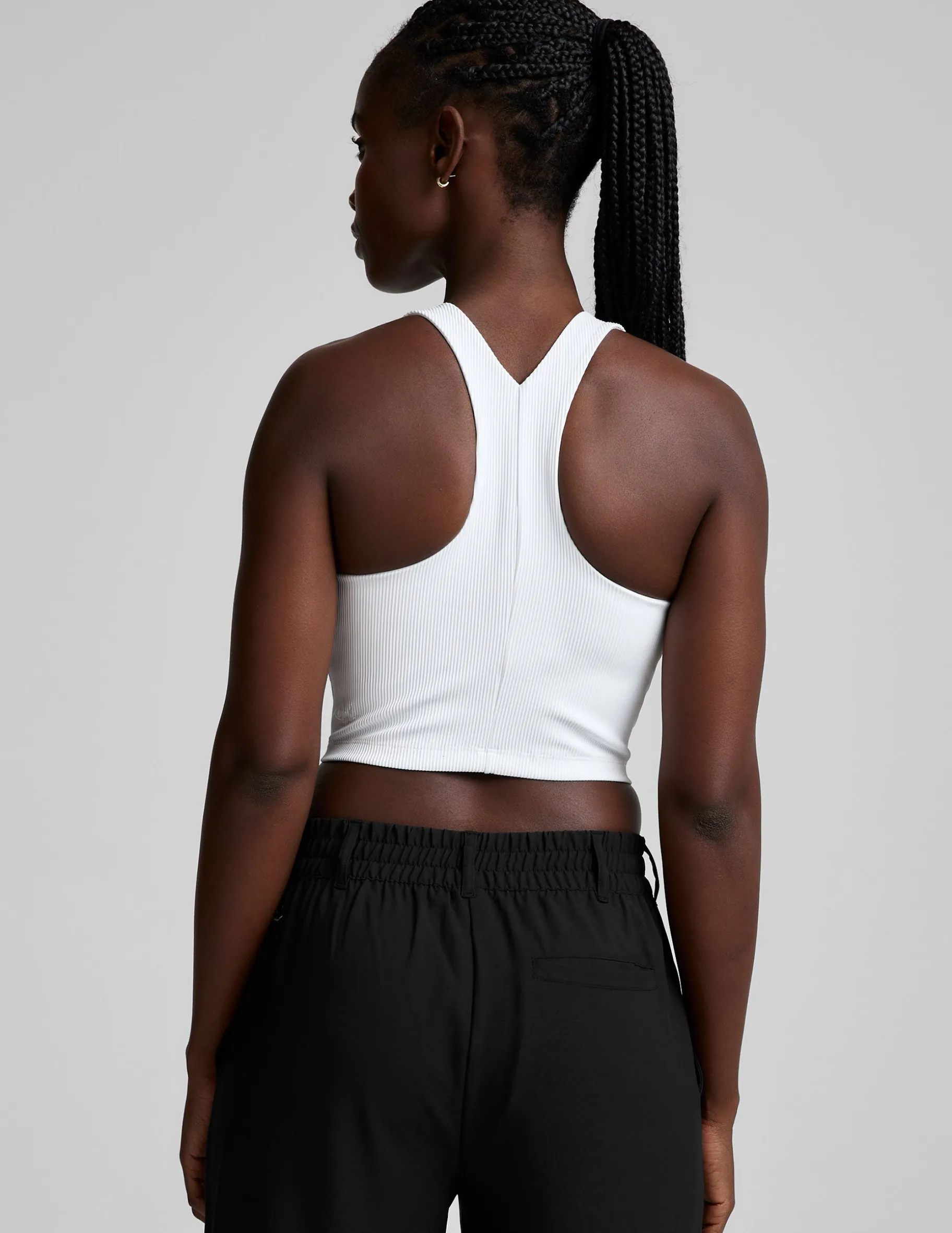 Refocus Ribbed Cropped Tank