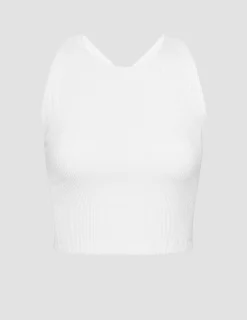 Refocus Ribbed Cropped Tank