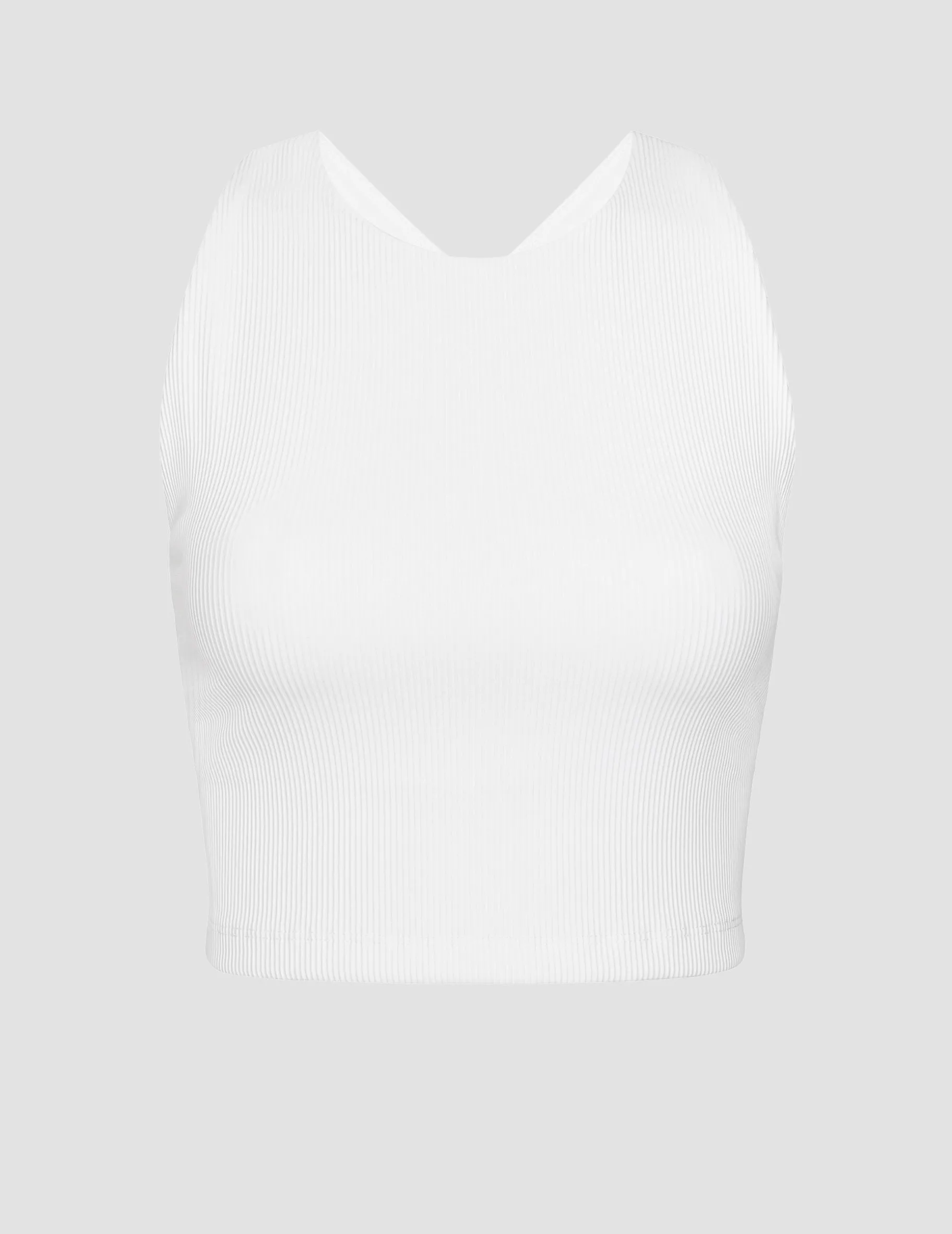 Refocus Ribbed Cropped Tank