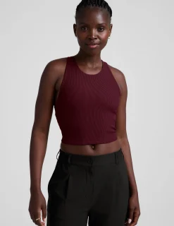 Refocus Ribbed Cropped Tank