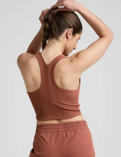 Refocus Ribbed Cropped Tank