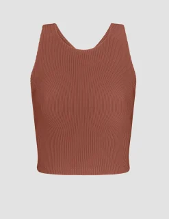 Refocus Ribbed Cropped Tank
