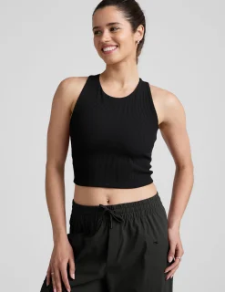 Refocus Ribbed Cropped Tank