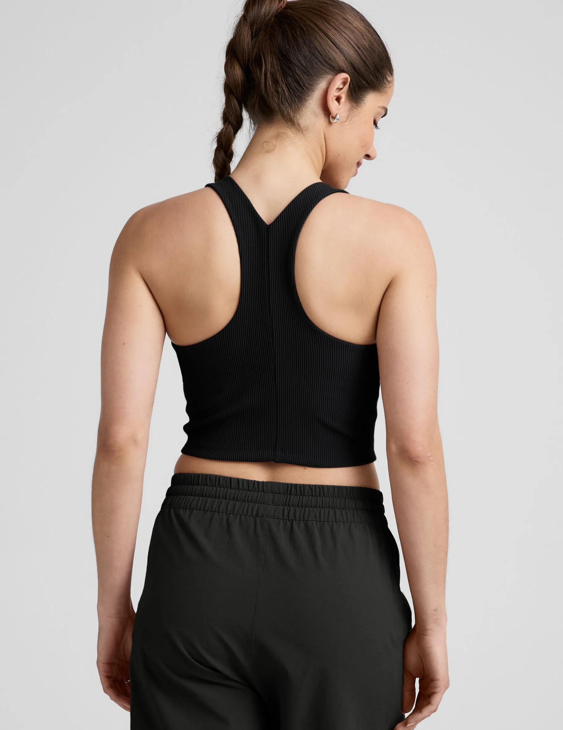 Refocus Ribbed Cropped Tank