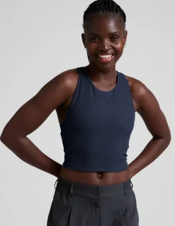 Refocus Ribbed Cropped Tank