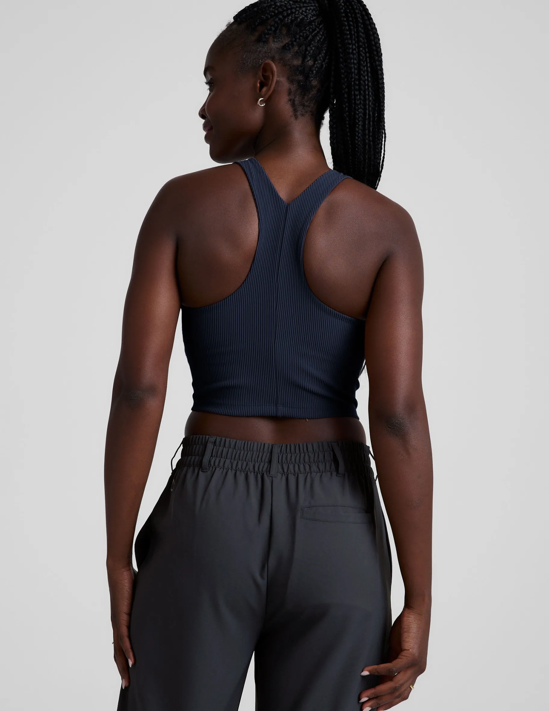 Refocus Ribbed Cropped Tank
