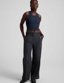 Refocus Ribbed Cropped Tank
