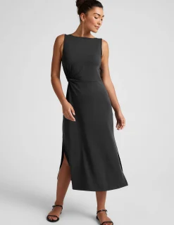 Rotation Side Twist Midi Dress