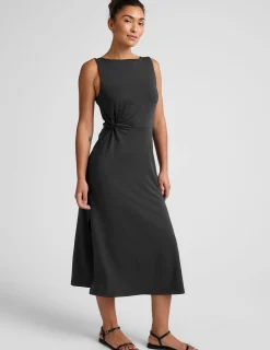 Rotation Side Twist Midi Dress