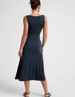 Rotation Side Twist Midi Dress