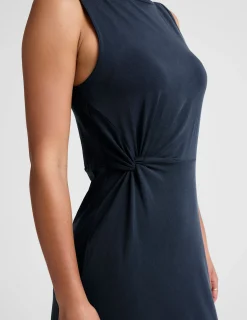 Rotation Side Twist Midi Dress