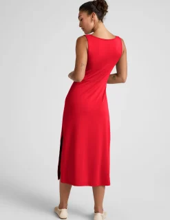 Rotation Side Twist Midi Dress