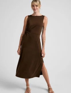 Rotation Side Twist Midi Dress