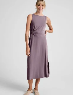 Rotation Side Twist Midi Dress