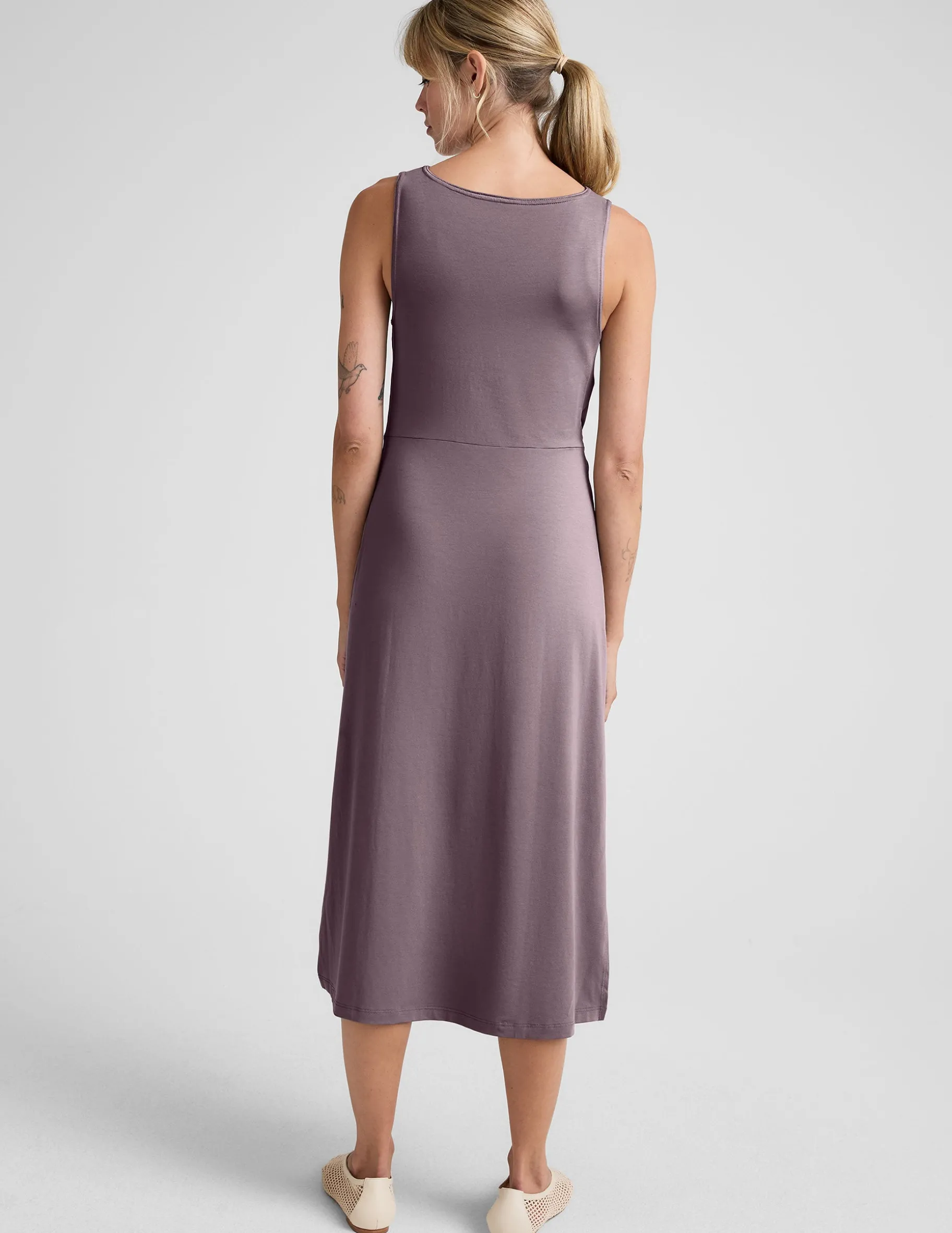 Rotation Side Twist Midi Dress
