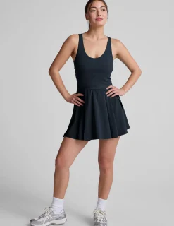 Score Pleated Dress