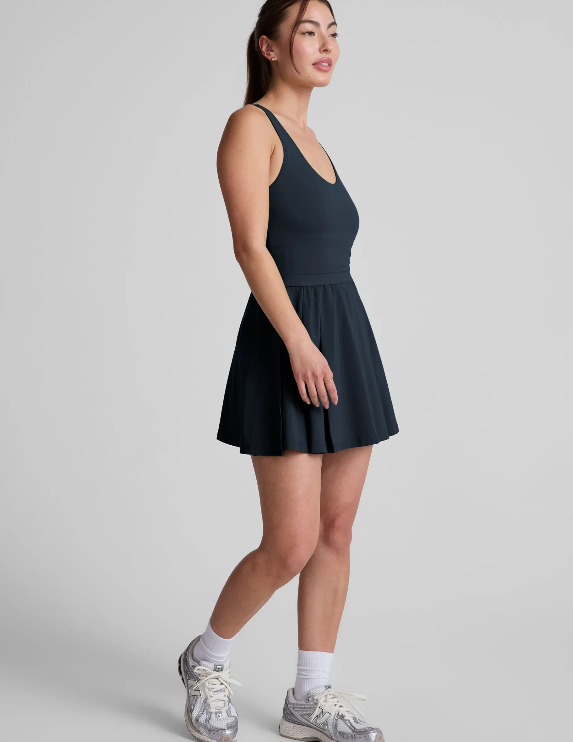Score Pleated Dress