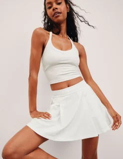 Score Pleated Skirt