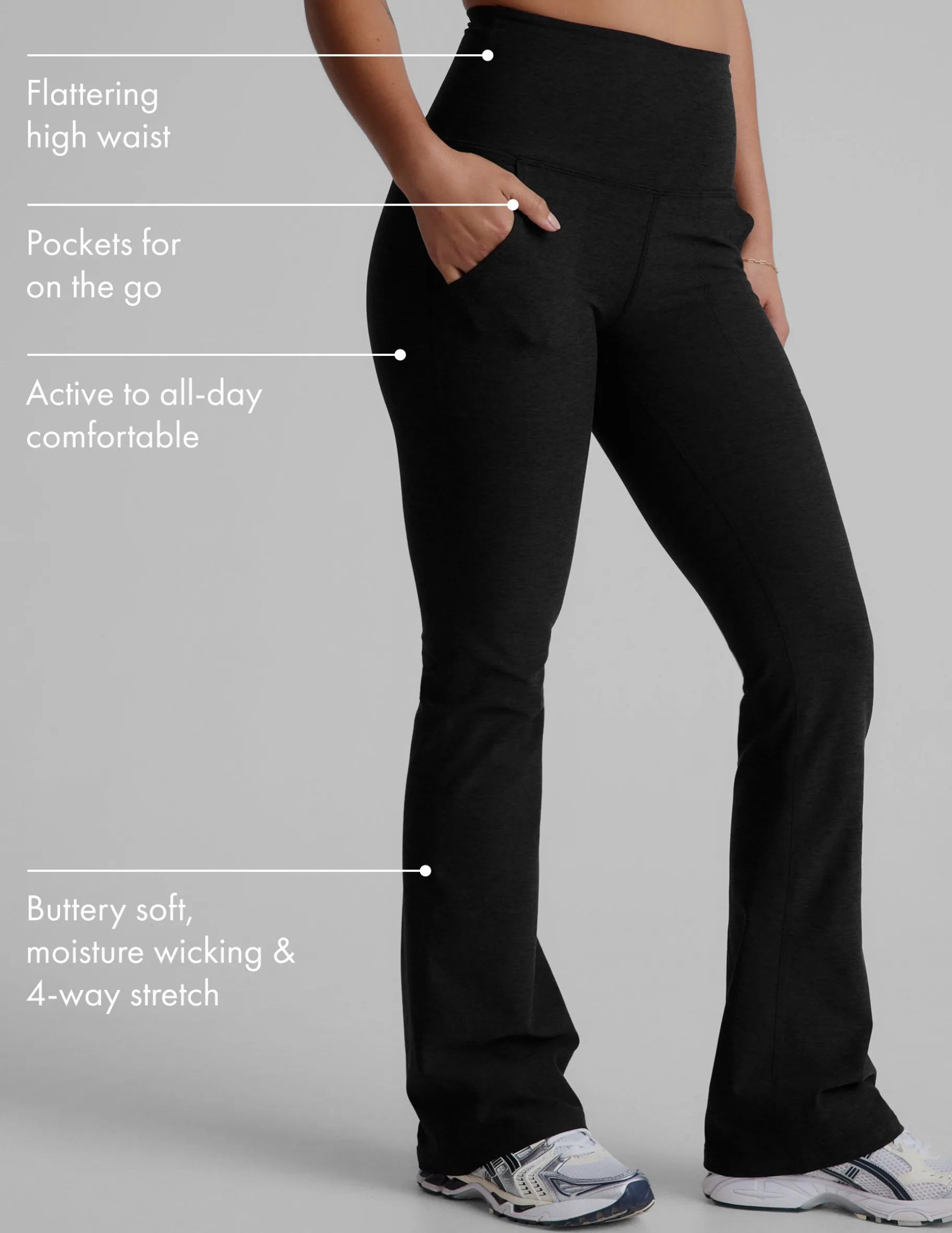 Spacedye High Waisted Practice Pocket Bootcut Pant