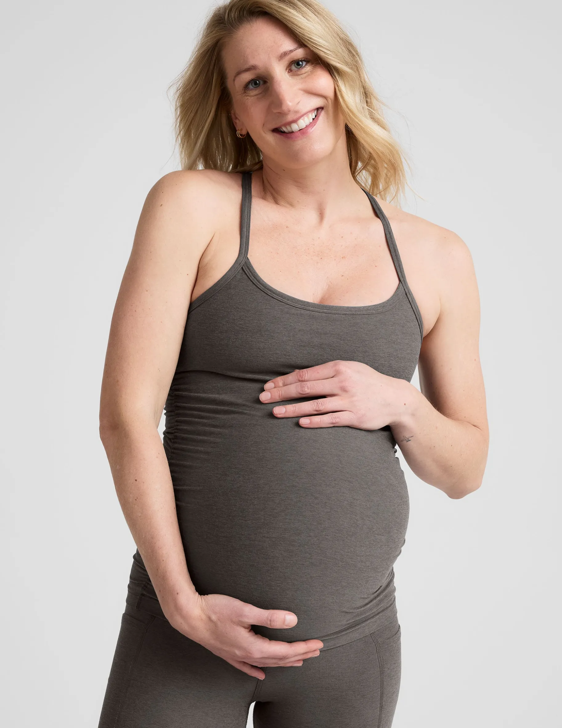 Spacedye Keep Your Cool Maternity Slim Racerback Tank