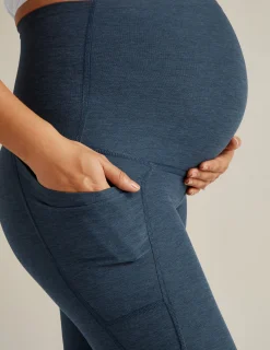 Spacedye Love the Bump Maternity Pocket Midi Legging
