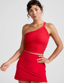 Spacedye Outset One Shoulder Cropped Tank