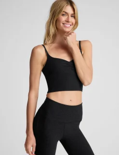 Spacedye Raise The Barre Shirred Cropped Tank