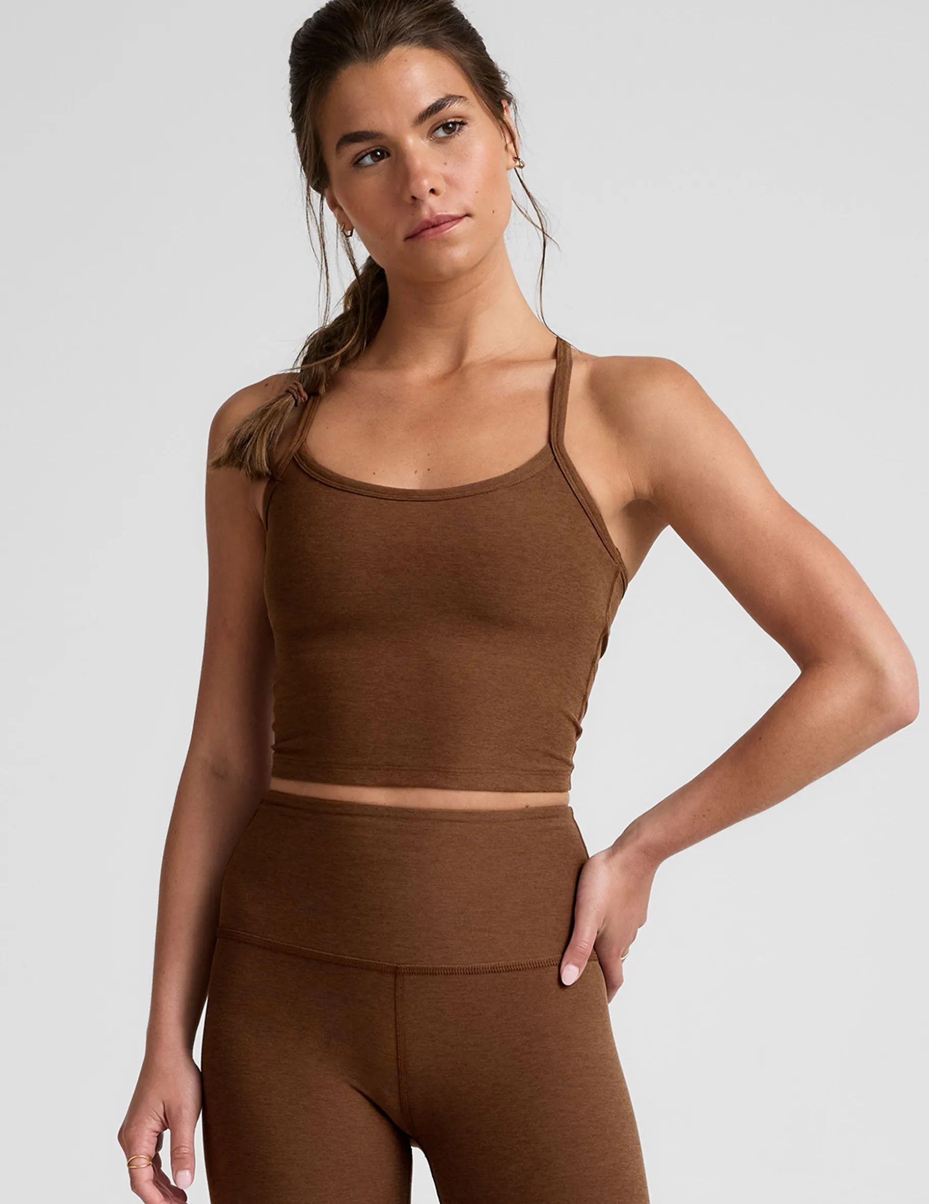 Spacedye Slim Racerback Cropped Tank