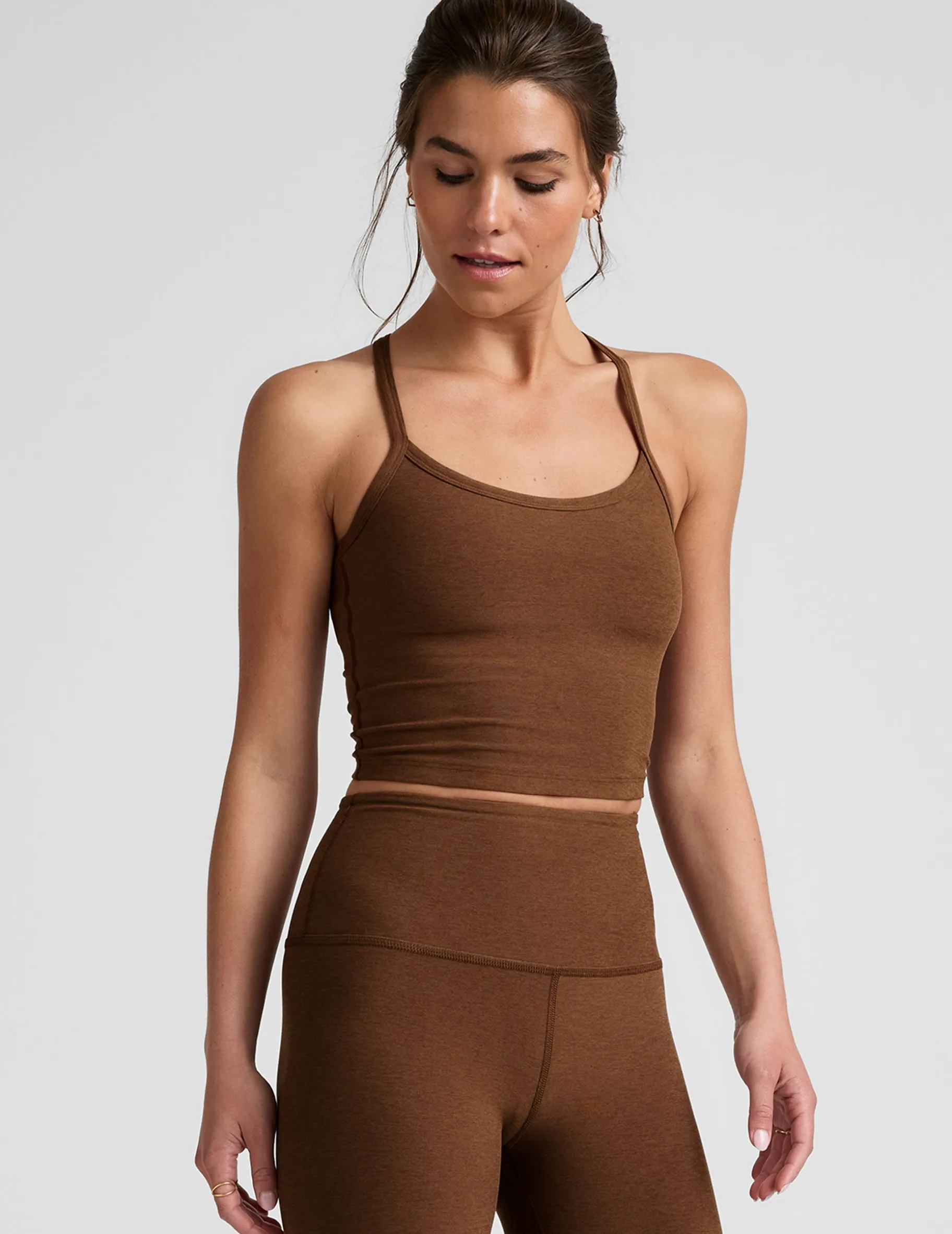 Spacedye Slim Racerback Cropped Tank