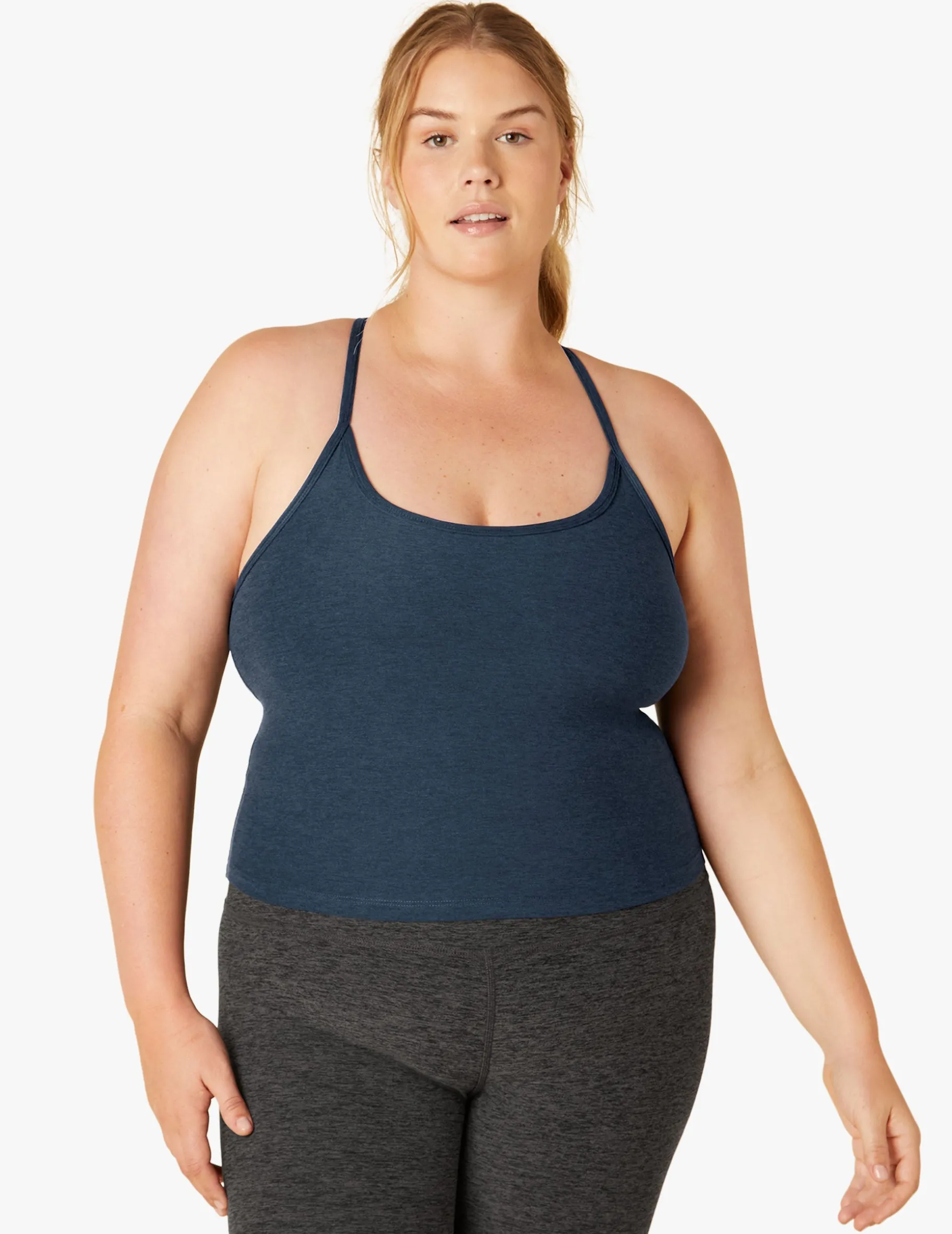 Spacedye Slim Racerback Cropped Tank