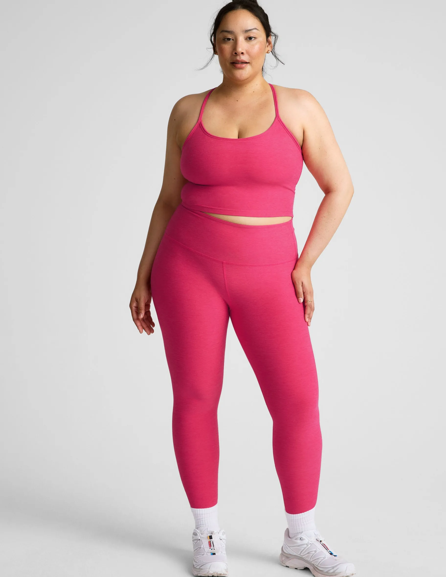 Spacedye Slim Racerback Cropped Tank