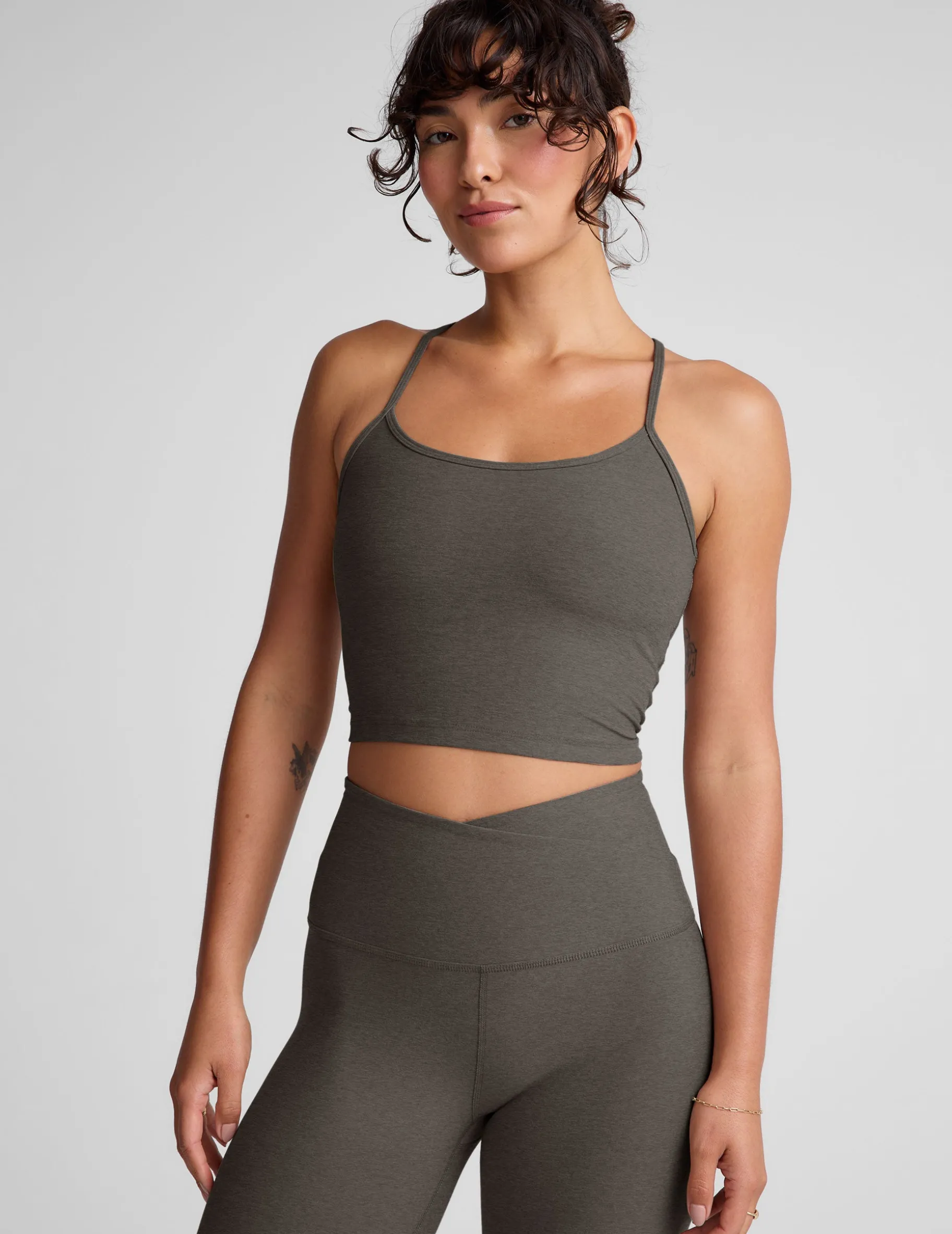 Spacedye Slim Racerback Cropped Tank