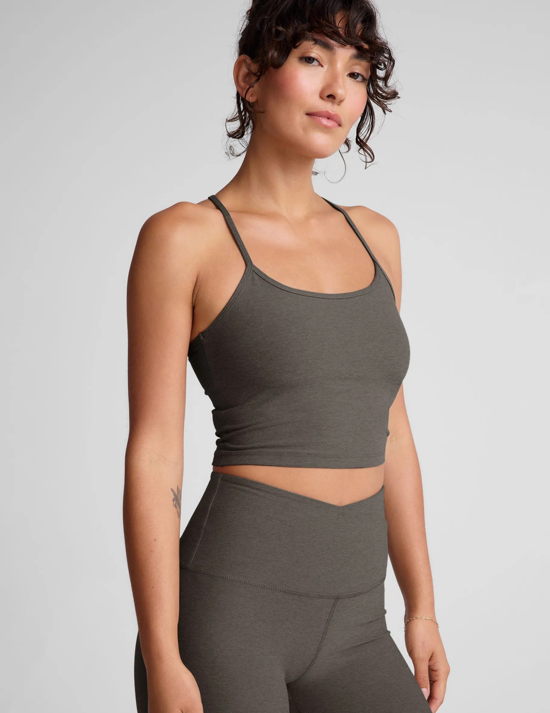 Spacedye Slim Racerback Cropped Tank