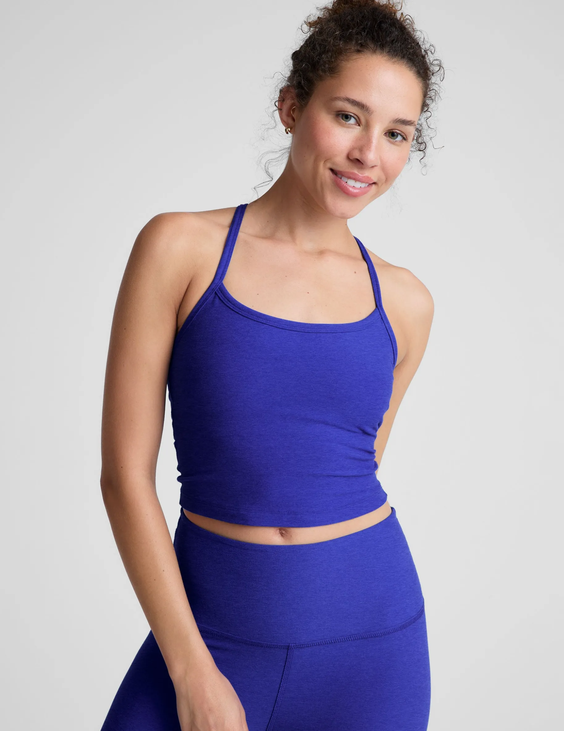 Spacedye Slim Racerback Cropped Tank