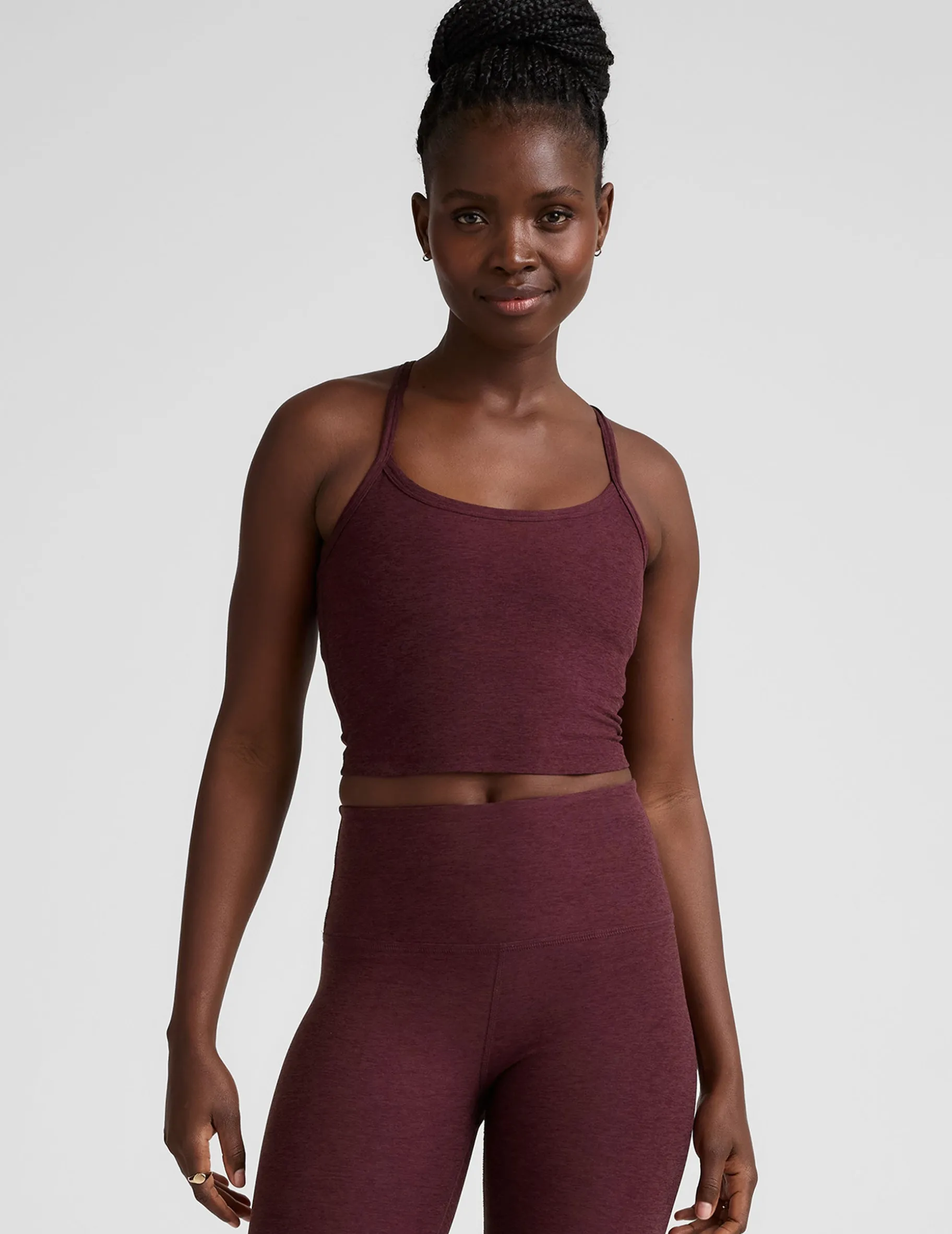 Spacedye Slim Racerback Cropped Tank