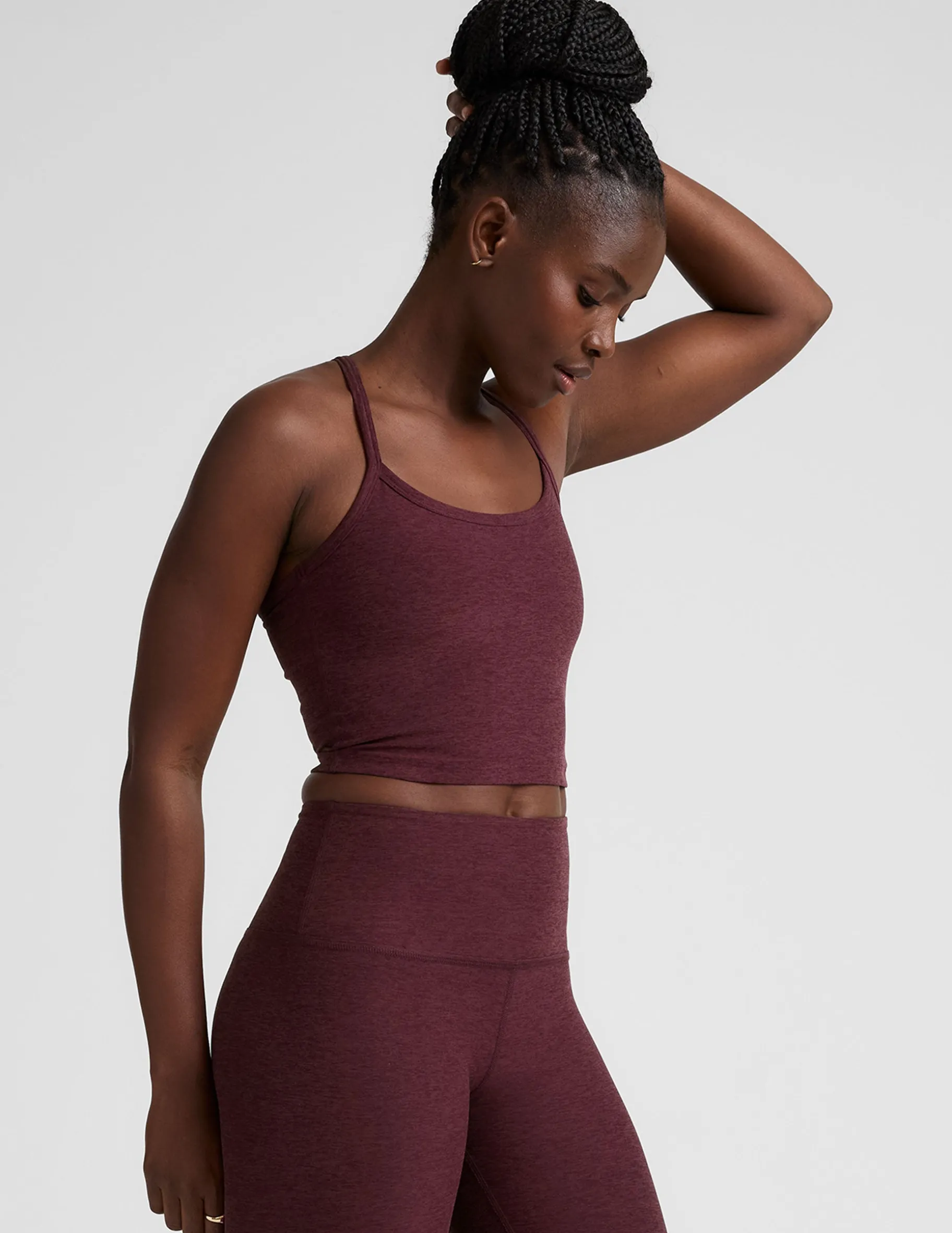 Spacedye Slim Racerback Cropped Tank