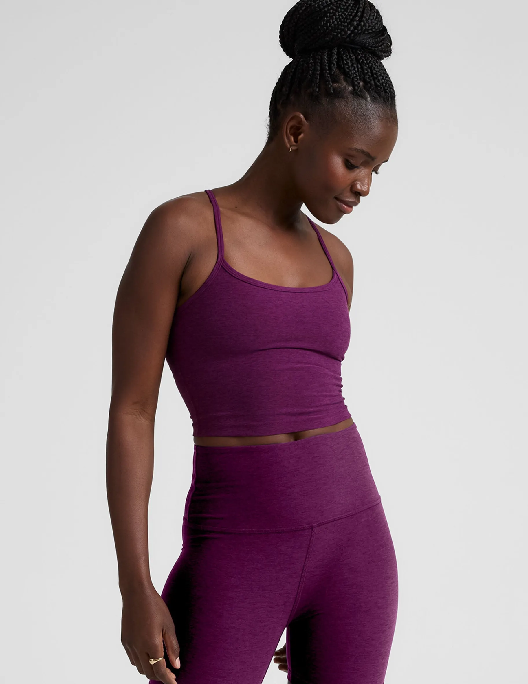 Spacedye Slim Racerback Cropped Tank