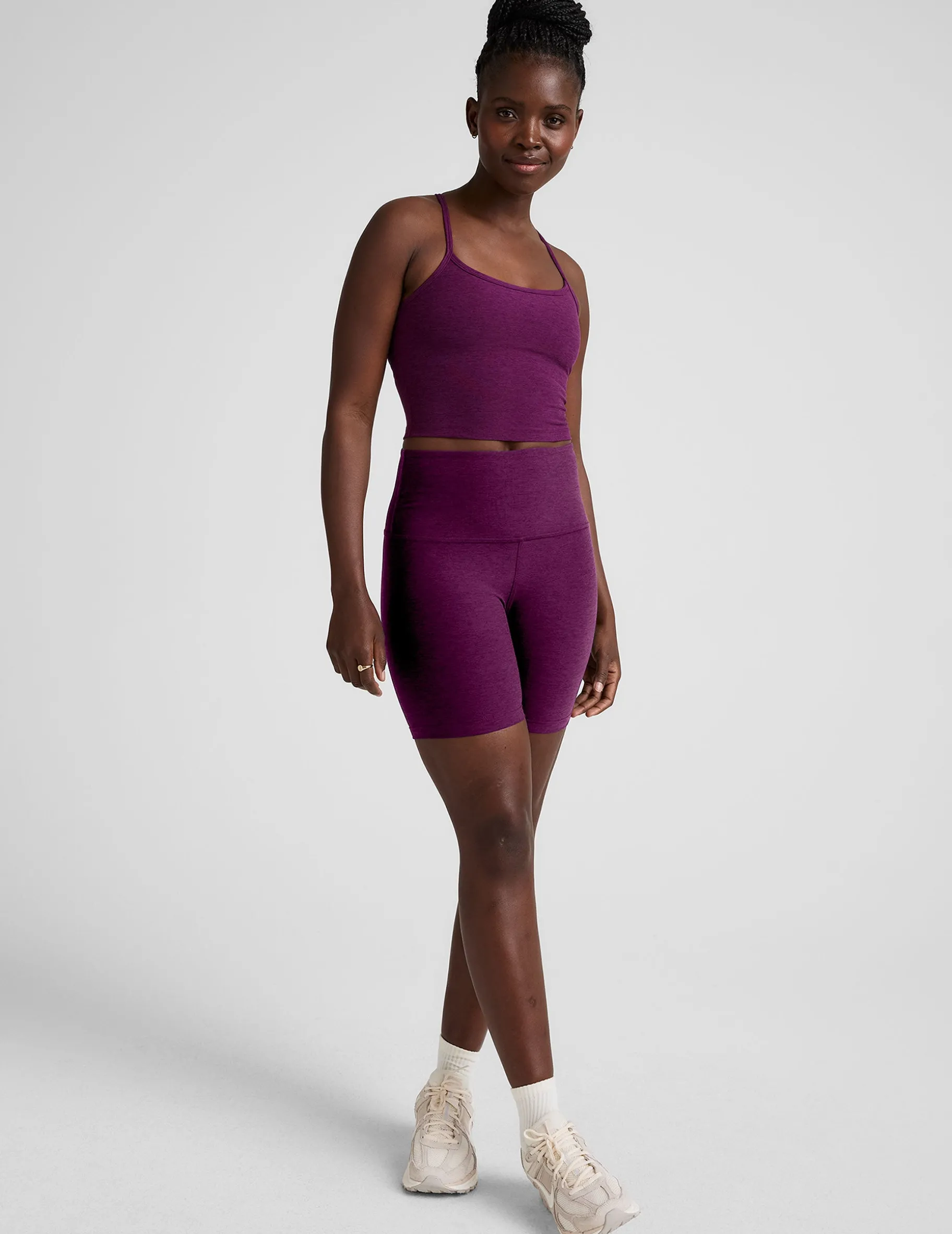 Spacedye Slim Racerback Cropped Tank