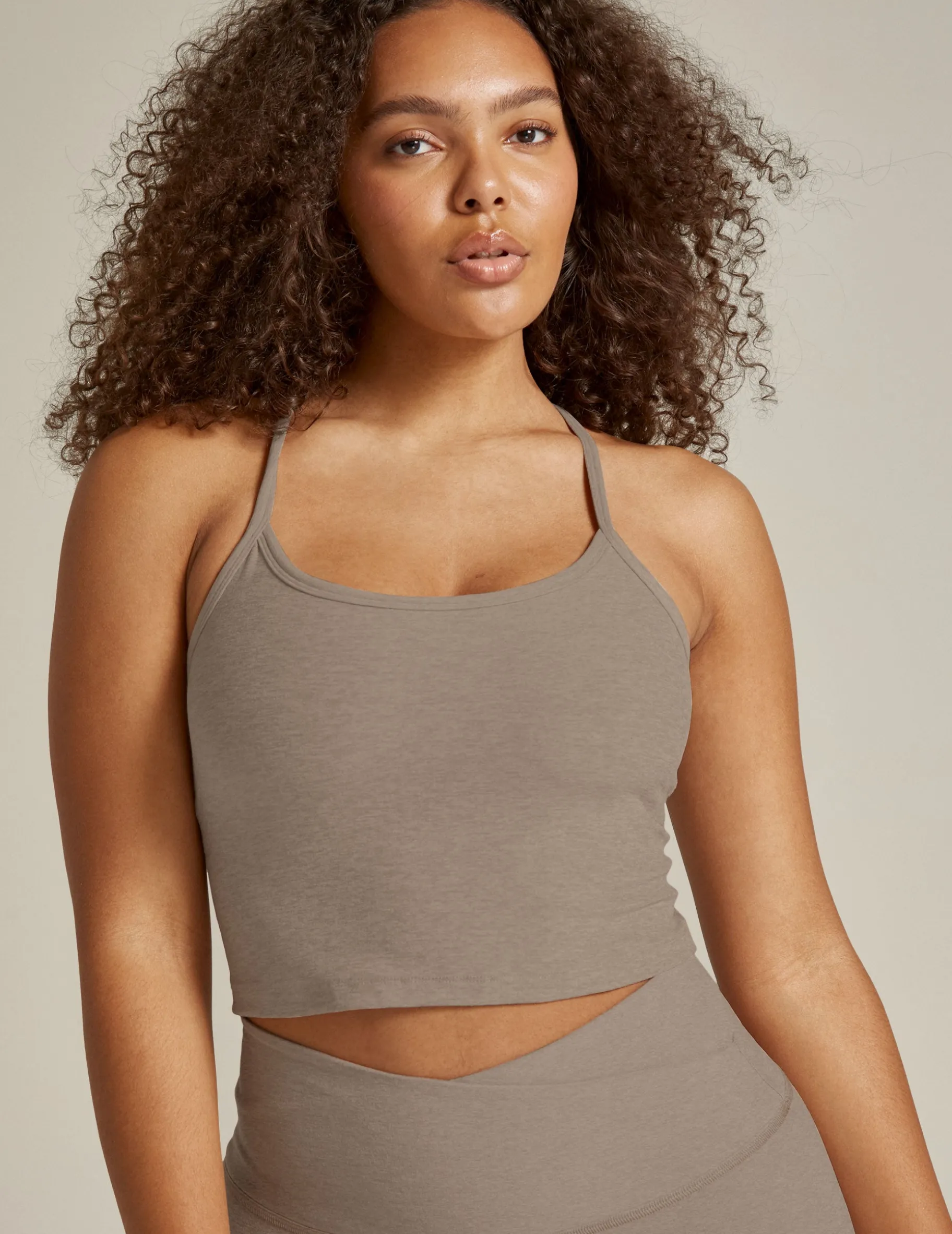 Spacedye Slim Racerback Cropped Tank